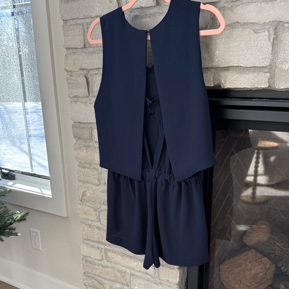 Club Monaco navy blue size 0 romper - Picture 2 of 3